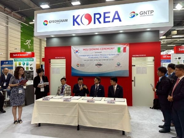사천시, 이탈리아 기업과 프랑스 파리에서 300억원 투자협약 체결