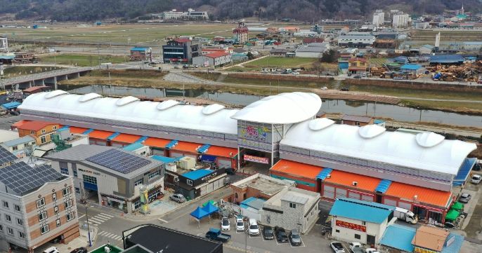 함평천지전통시장 전경