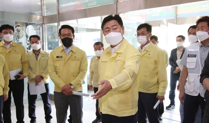 김관영 전라북도 도지사, 남원의료원 화재 현장 방문