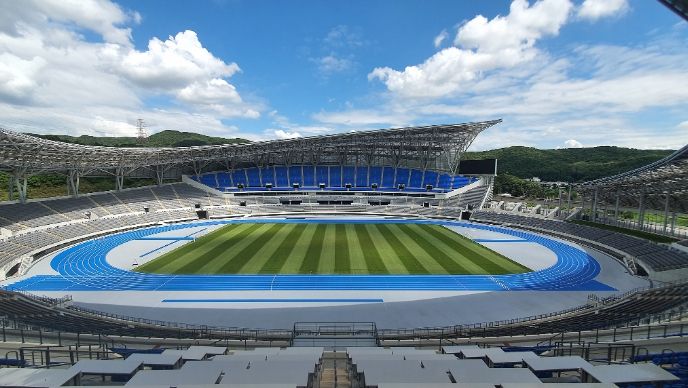 7월 21일부터 23일까지 '2023 용인 KTFL 전국실업육상경기 챔피언십' 경기가 열리는 용인미르스타디움