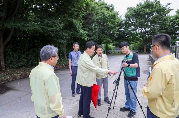 부산 강서구, 장마철 집중호우 대비 현장점검에 나서
