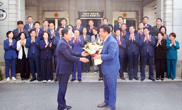대구시의회, 박창석 의원 환영 행사 열어