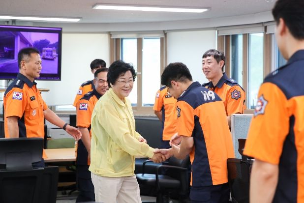 재난대응 최일선 유관 기관 격려 방문(이천소방서)