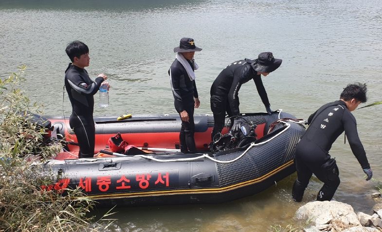 세종소방서, 여름철 수난사고 대비 특별구조훈련