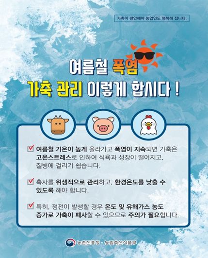 강원도, 여름철 축산농가 재해대비 이렇게 하세요!
