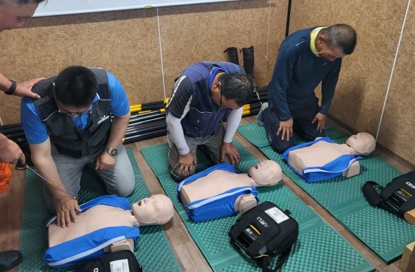 영광군, 건설현장근로자 사고예방 및 응급처리 능력 향상