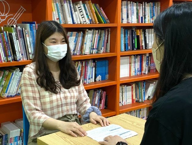 맞춤형 상담 진행 장면