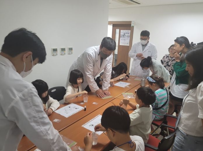 남해마늘연구소, 남해교육지원청 연계 과학체험행사