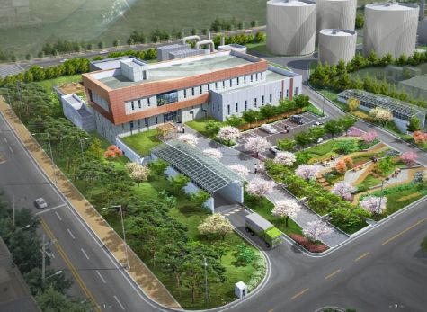 음식물 바이오가스화시설 유사사례 조감도