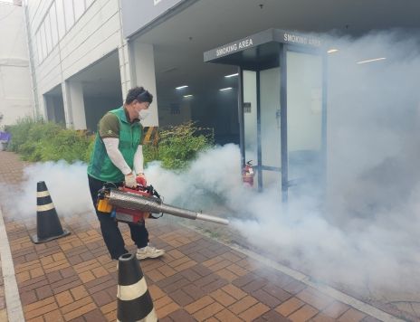 부산 중구 남포동 새마을방역단 방역 실시