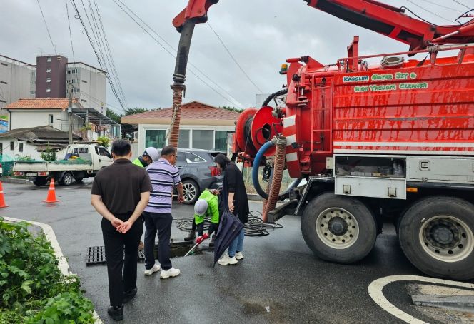 하수도 시설(빗물받이) 준설작업