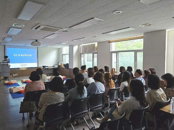 진주시보건소, 심폐소생술 등 응급 처치 교육 실시