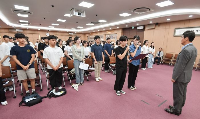 공주시, 여름방학 대학생 학습지원단 발대…기초학력 증진