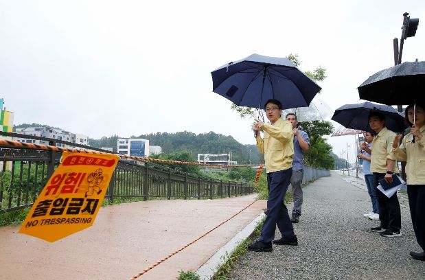 화성시,집중호우 대비 현장 점검 실시