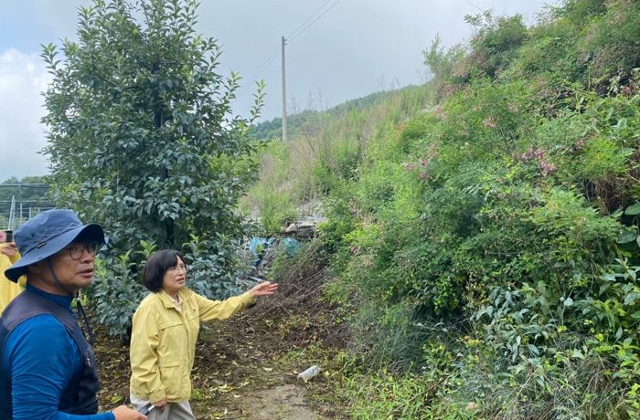 장수군농업기술센터, 집중호우 대비 송천리 순환농업단지 시설물 점검