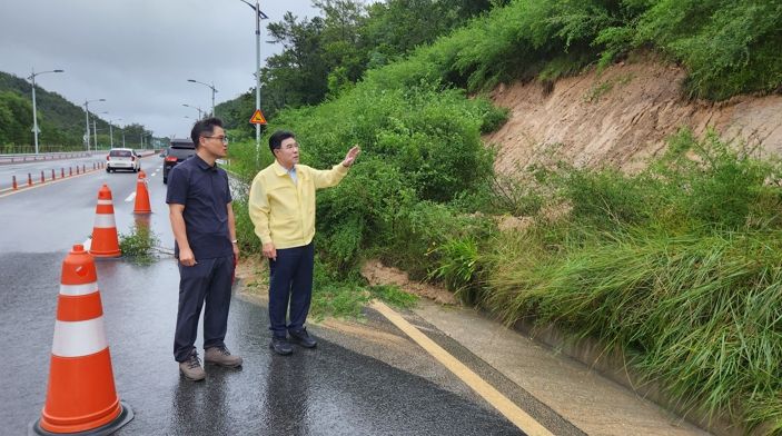 이응우 계룡시장, 재해위험지역 현장점검 실시
