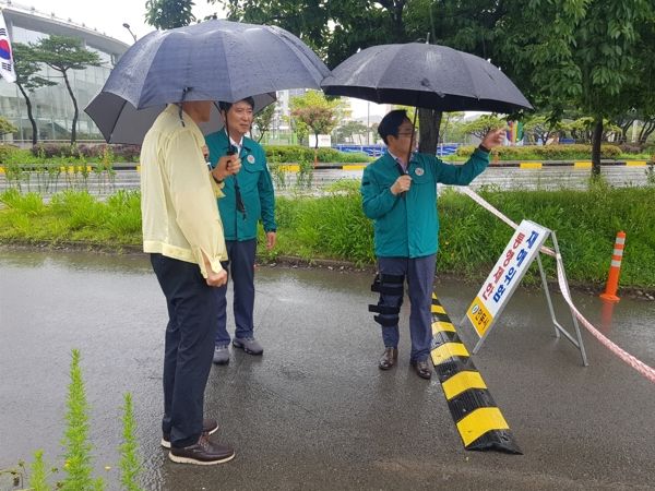 김학홍 행정부지사, 집중호우 대비 재해취약시설 긴급현장 점검
