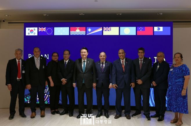 9월 22일 윤석열 대통령은 뉴욕에서 한-태도국 정상 오찬을 가졌다.