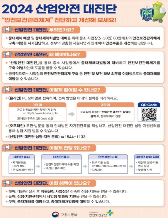 산업안전 대진단 리플렛