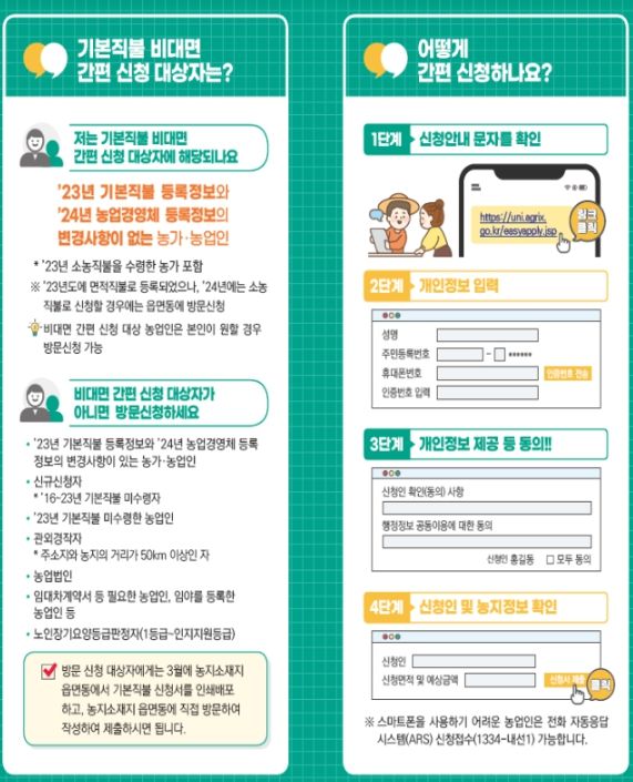 비대면 간편신청 리플릿
