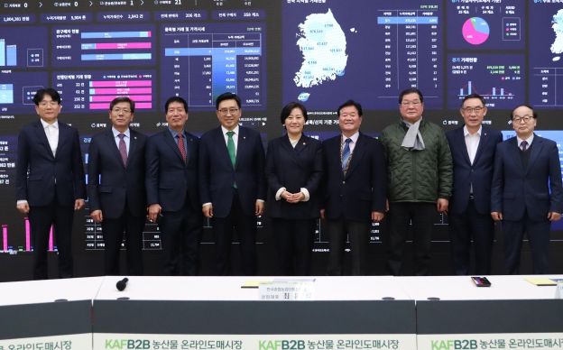 농산물 온라인 도매시장 상황실 현장점검